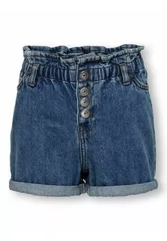 Джинсовые шорты Kogcuba Paperbag- Kids ONLY, цвет medium blue denim