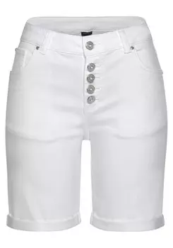 Джинсовые шорты LASCANA Skinny Jeans, белый