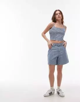 Джинсовые шорты Levi's Blue Striped (часть комплекта)