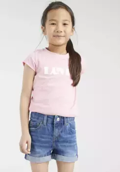 Джинсовые шорты Levi's Kids "GIRLFRIEND SHORTY SHORT", для ДЕВОЧЕК, цвет Evie