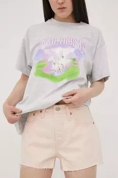 Джинсовые шорты Levi's, розовый