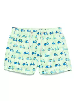 Джинсовые шорты Lighting для плавания MC2 Saint Barth Kids, зеленый