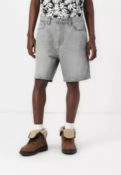 Джинсовые шорты LOOSE SHORT Abercrombie & Fitch, серый