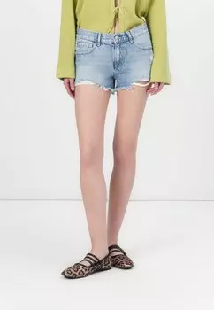 Джинсовые шорты LOW Gina Tricot, синий