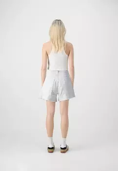 Джинсовые шорты LOW RISE STRIDE OPTIC WHITE GAP, цветной деним