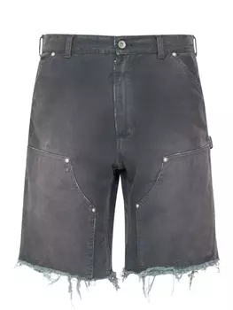 Джинсовые шорты Maison Margiela, серый