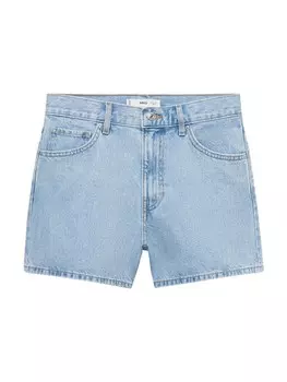Джинсовые шорты MANGO Regular Jeans Zoe, синий деним