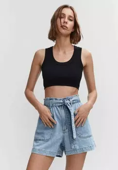 Джинсовые шорты Mango, синий