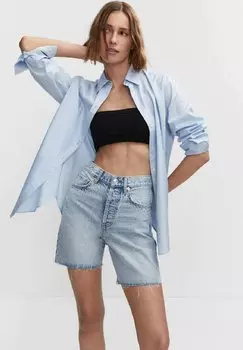 Джинсовые шорты Mango, синий