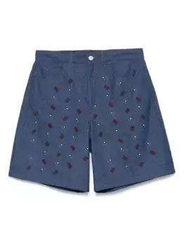 Джинсовые шорты Marni, синий