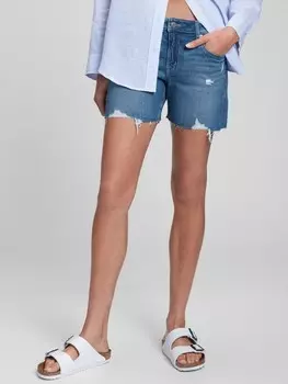 Джинсовые шорты med lucky Gap, синий