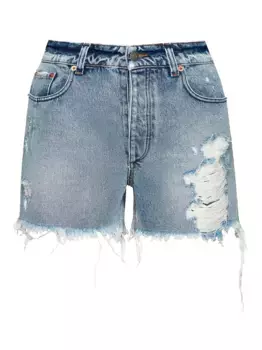 Джинсовые шорты Mia с эффектом потертости SER.O.YA, синий