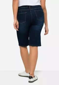 Джинсовые шорты MID WAIST BERMUDA WITH STRETCH Angel of Style, темно-синий