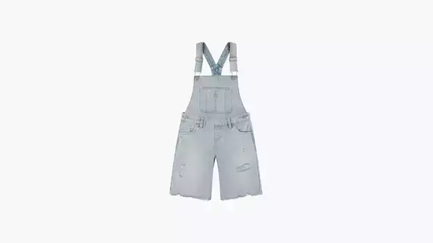 Джинсовые шорты миди для маленьких девочек 4-6x Levi's, цвет Now Or Never - Light Wash