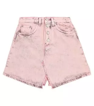 Джинсовые шорты Mm6 Maison Margiela Kids, розовый