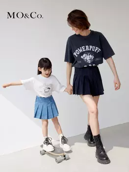 Джинсовые шорты Moco с высокой талией, синий