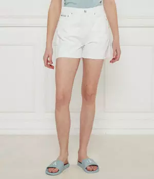 Джинсовые шорты Mom fit Calvin Klein Jeans, белый
