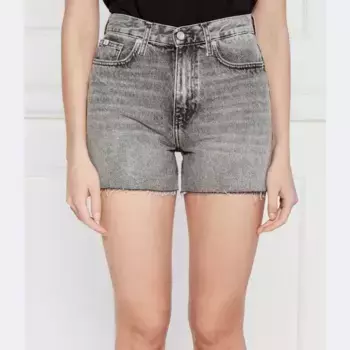 Джинсовые шорты Mom Fit Calvin Klein, серый