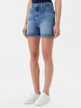 Джинсовые шорты Mom fit DW0DW20092 Tommy Jeans, синий