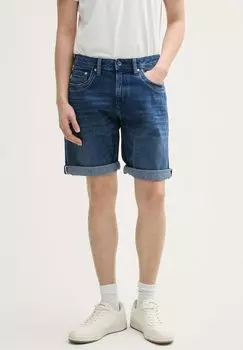 Джинсовые шорты MORRIS TOM TAILOR, цвет Used Dark Stone Blue Denim