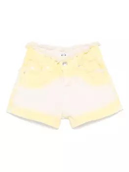 Джинсовые шорты MSGM Kids, желтый