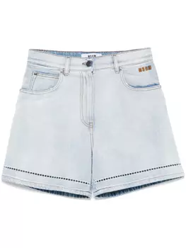 Джинсовые шорты MSGM, синий