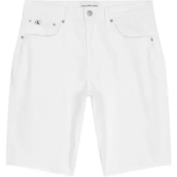 Джинсовые шорты мужские белые Calvin Klein, белый