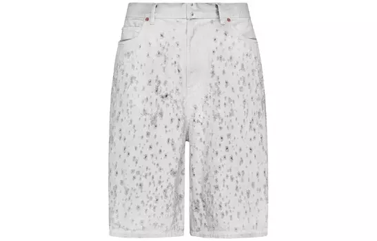 Джинсовые шорты мужские белые Mm6 Maison Margiela, белый