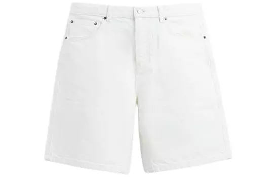 Джинсовые шорты мужские белые Zara, белый