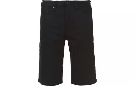 Джинсовые шорты мужские черные Evisu, черный