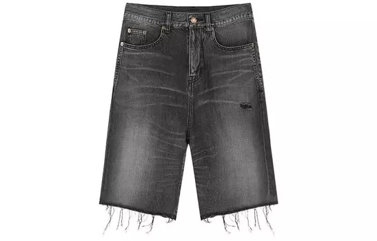 Джинсовые шорты мужские черные Saint Laurent, черный