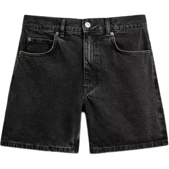 Джинсовые шорты мужские черные Zara, черный