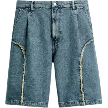 Джинсовые шорты мужские цвета морской волны Zara, цвет Sea Blue