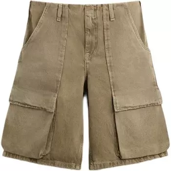 Джинсовые шорты мужские цвета сигары Zara, цвет Cigar color