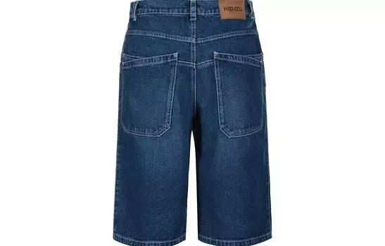 Джинсовые шорты мужские джинсовые синие Kenzo, темно-синий