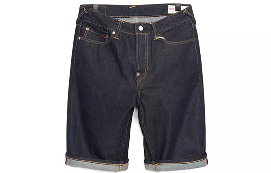 Джинсовые шорты мужские Evisu