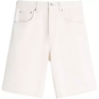 Джинсовые шорты мужские матово-белые Zara, белый