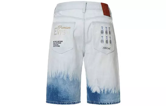 Джинсовые шорты мужские синие Evisu, синий