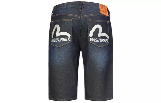 Джинсовые шорты мужские синие Evisu, синий