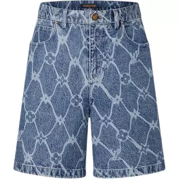 Джинсовые шорты мужские синие Louis Vuitton, синий