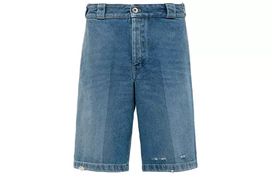 Джинсовые шорты мужские синие Prada, синий