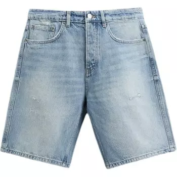 Джинсовые шорты мужские средние синие Zara, синий
