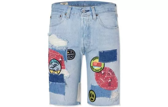 Джинсовые шорты мужские светло-голубые Levi’S, светло-голубой