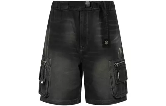 Джинсовые шорты мужские темно-серые Evisu, темно-серый