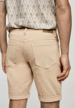 Джинсовые шорты NEPTO Mango, бежевый