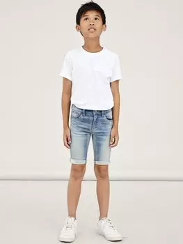 Джинсовые шорты NKMTHEO Name it, синий деним