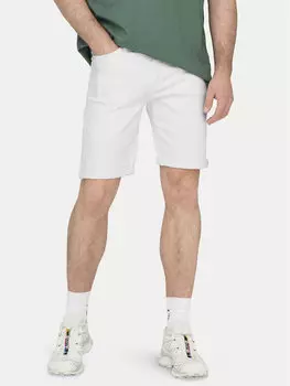 Джинсовые шорты обычного кроя Ply 22029297 Only & Sons, белый