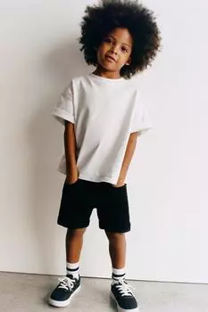 Джинсовые шорты обычного стиля Zara, черный