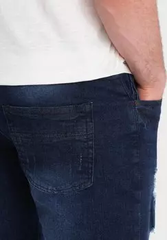 Джинсовые шорты Ombre, темно-синие