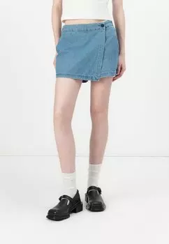 Джинсовые шорты ONLALBERTA SKORT - Wrap skirt ONLY, цвет Medium Blue Denim